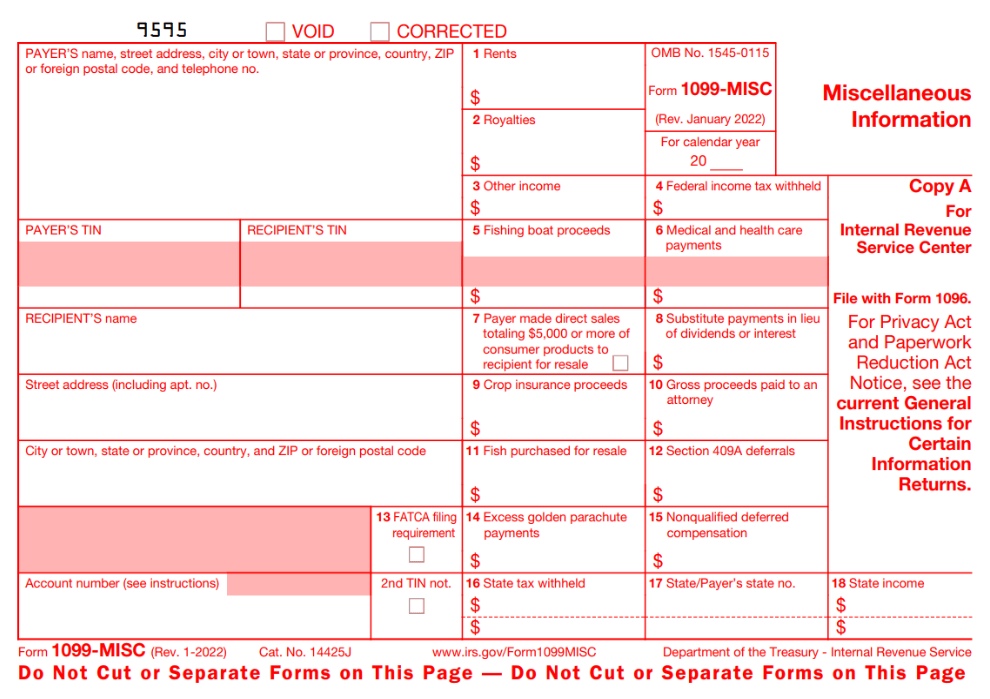 5 Easy Steps to File 1099s with QuickBooks Online 6 Form 9595