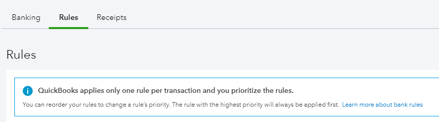 Bank Rules