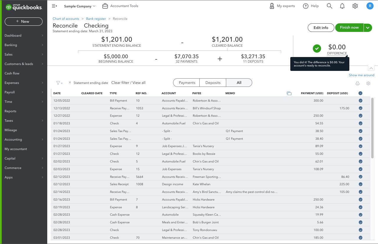 Simple Effective 5 Step Bookkeeping Setup 15 Reconcile bank credit card and PayPal accounts