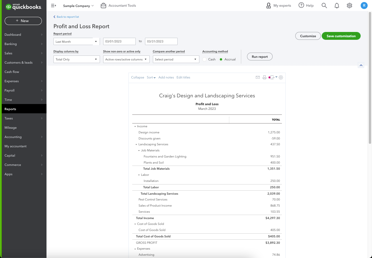 Simple Effective 5 Step Bookkeeping Setup 19 Profit and Loss