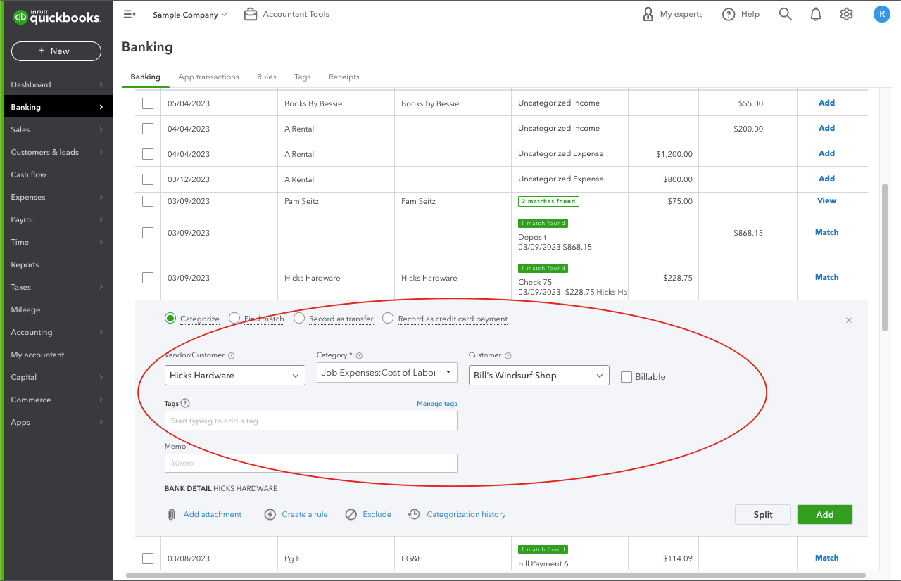 Simple Effective 5 Step Bookkeeping Setup 14 Setup Sync and Categorize Banking Feeds Categorize Transactions