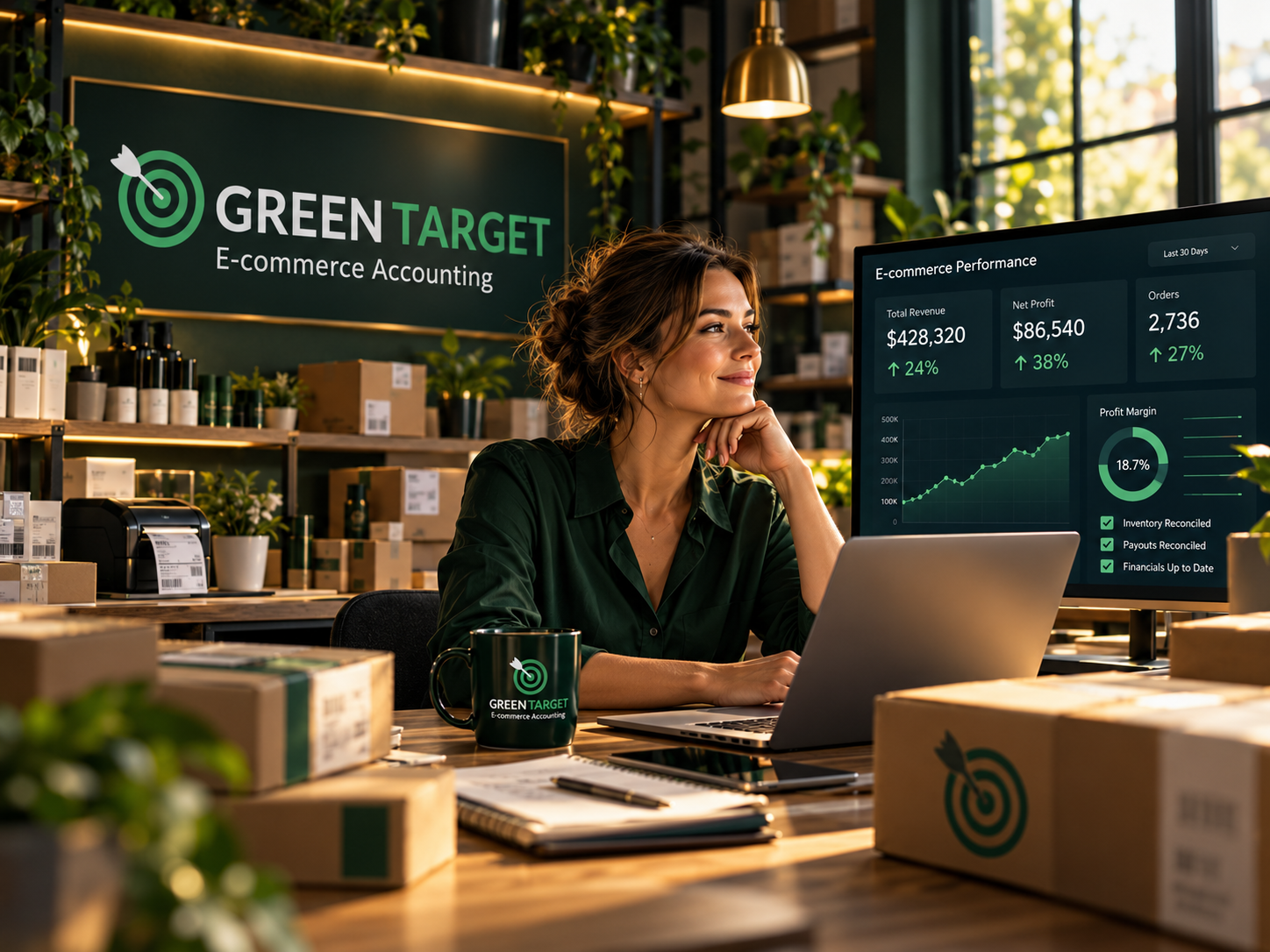 Confident eCommerce owner and organized business after controller support